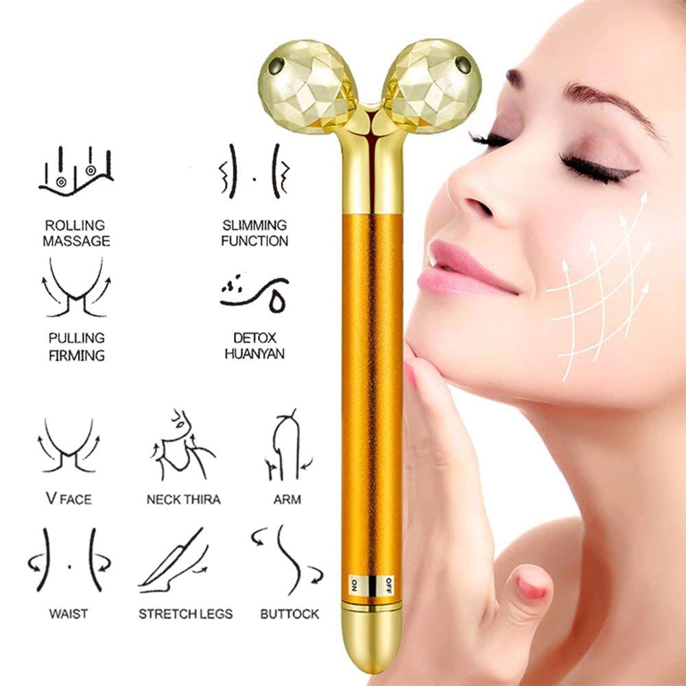 3D шариковая форма 24k gold beauty bar energy rolling v Форма массаж лица y Форма массажный ролик