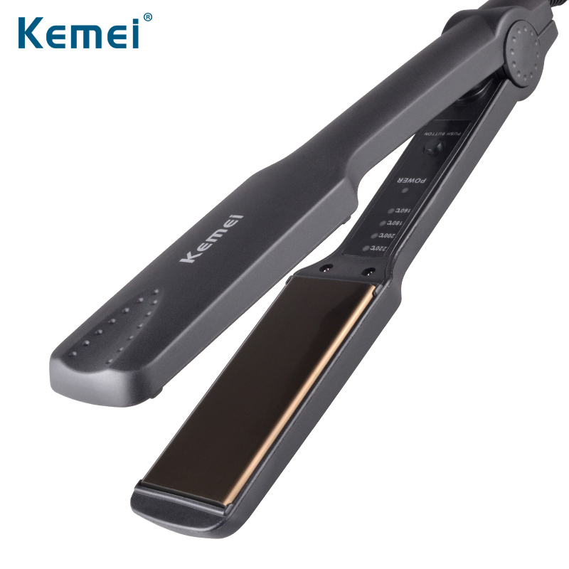 Luhao Kemei KM-329 Профессиональный мини Керамическая нано провода выпрямитель для волос с LED оптом