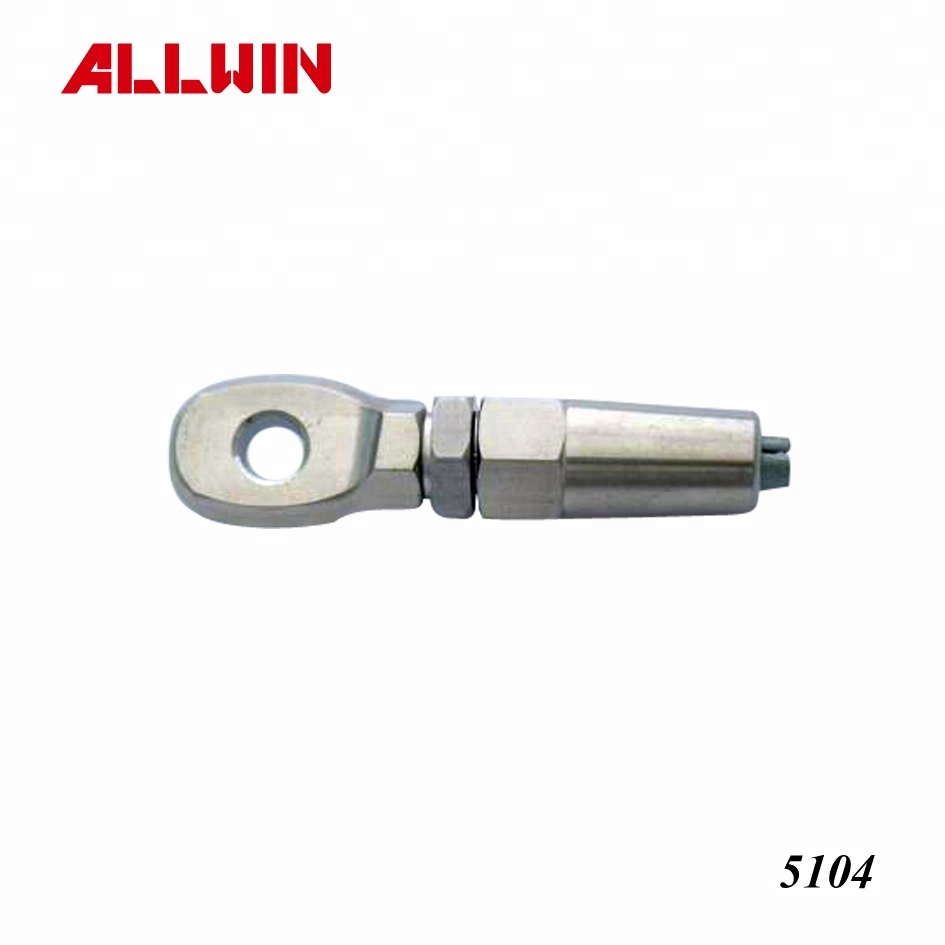Stainless Steel Eyelet Swageless Cable Fitting Wire Rope Fitting