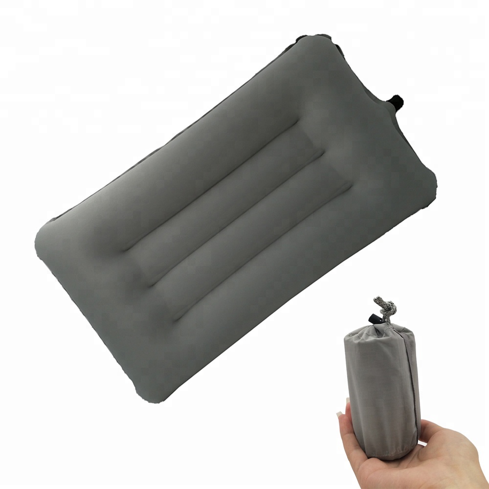 Square shape soft inflatable camping outdoor comfortable sports baby pillow