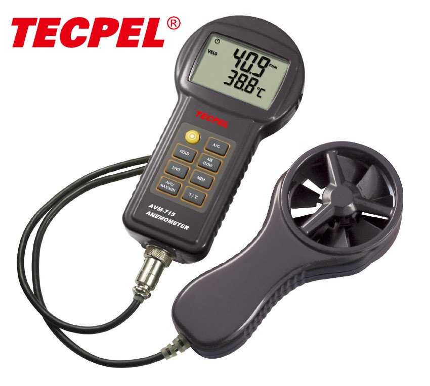 AVM-715 цифровой измеритель скорости потока воздуха, анемометр, скорость ветра