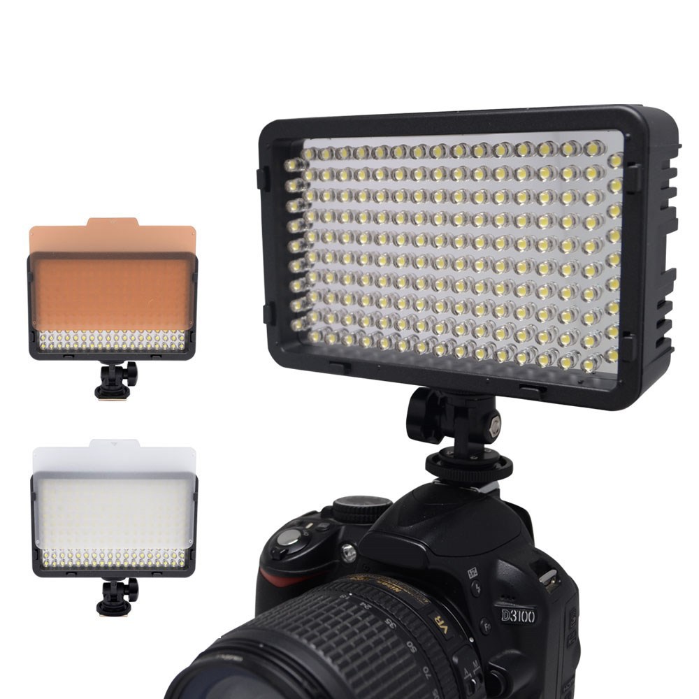 Mcoplus LED-168 видео Светодиодная лампа 3200K/5600K портативная Фотографическая лампа для Canon/Nikon/Pentax/Panasonic/Sony DSLR камера