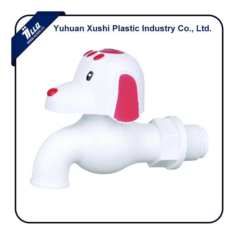 Plastic PVC Cartoon dog handle Faucet Tap