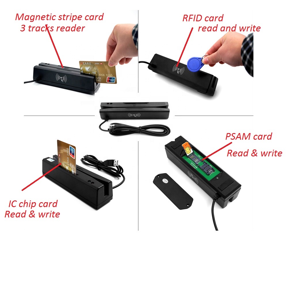 Устройство для считывания карт/MSR/3 в 1 устройство записи и чтения карт/USB-порт