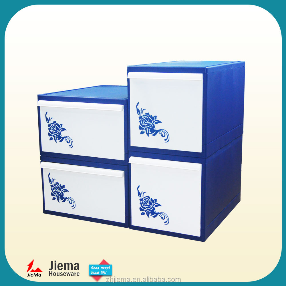 Wholesale Factory Direct Selling Folding Easy To Transport Kids 4 File Cabinet Drawer Plastic