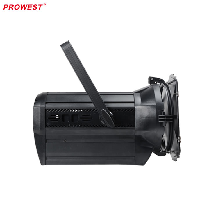 DMX512 200W светодиодные лампы теплый белый холодный белый zoom15-60 градусов видео свет мини кинотеатр изображение свет непрерывный с линзой Френеля с регулируемой яркостью для студийного освещения