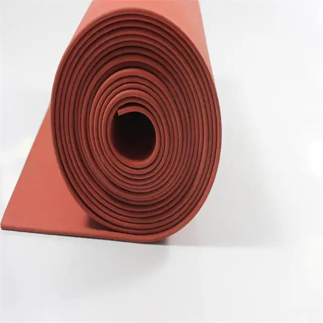 High temperature resistant  red silicone rubber sheet sponge foam pad silicone foam sheet