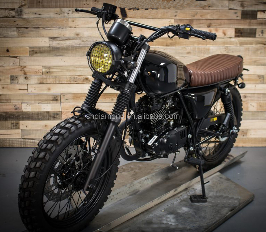 Old school 125cc EFI уличный трекер на заказ, мотоциклы/Винтажные Мотоциклы/колесные шифраторы старого времени, мотоциклы соответствуют европейским требованиям EEC/EPA