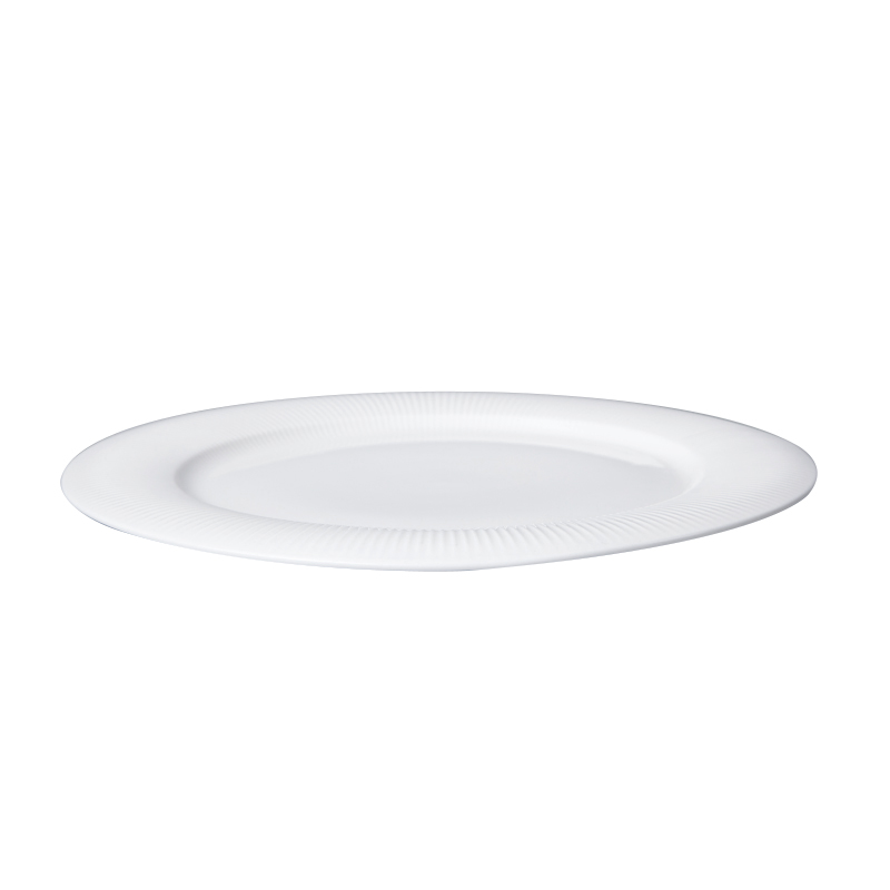 Easy Cleaning Catering Hotel New Design Edible Plates, Dishes Ceramic, White Porcelain Wholesale Dinner Plates%