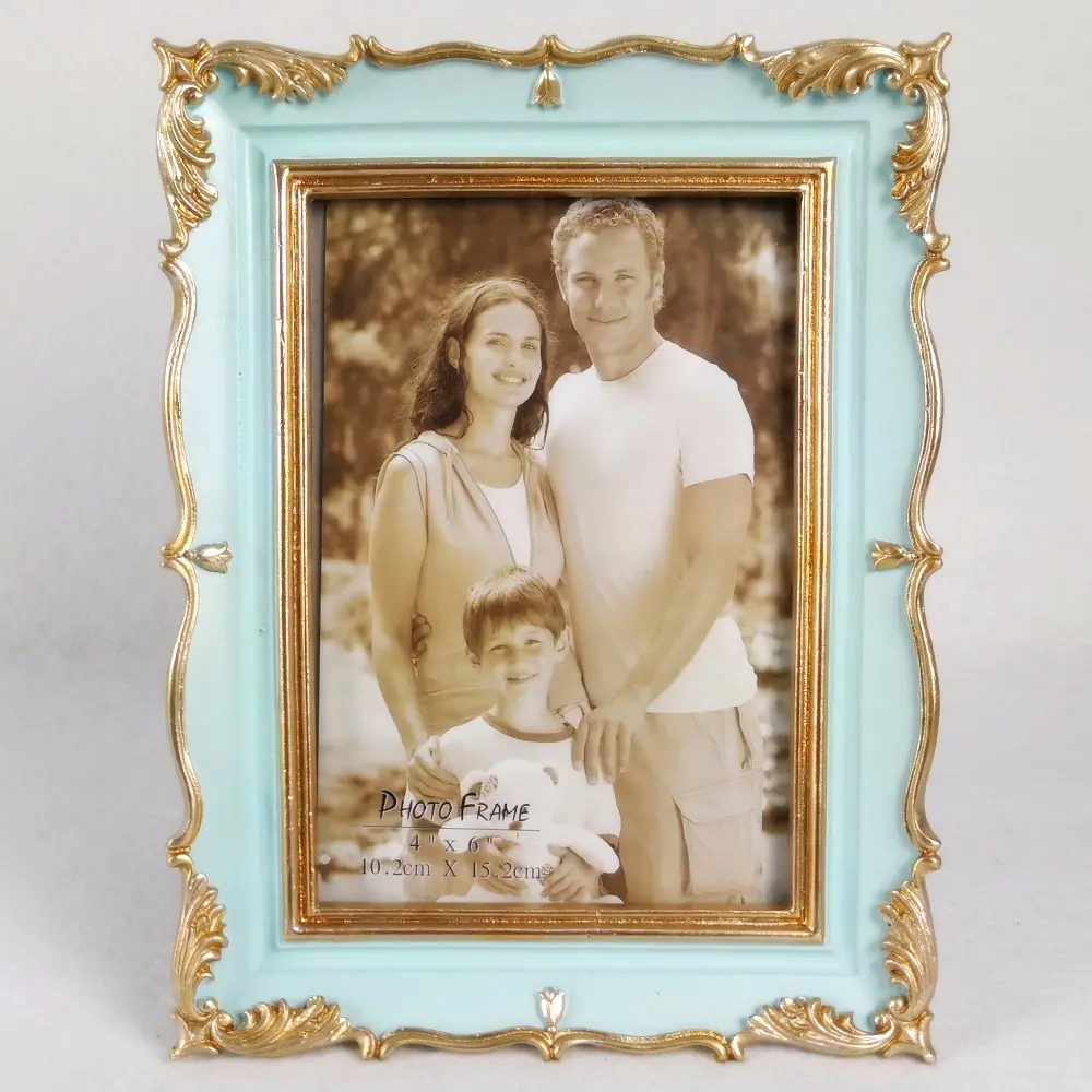 Baroque Style rectangle Shaped Polyresin Photo Frame