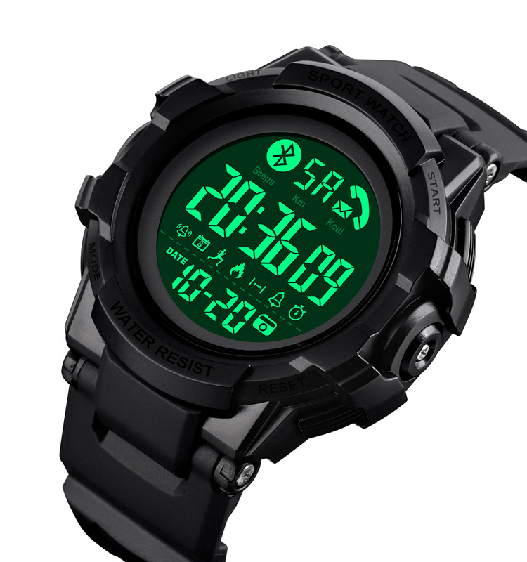 Skmei 1501 Мода bluetooth Смарт часы для мужчин наручные relojes hombre Водонепроницаемый Шагомер приложение напоминание