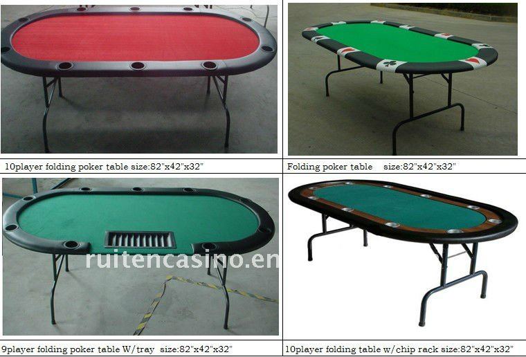 Складной покерный стол для казино texas holdem