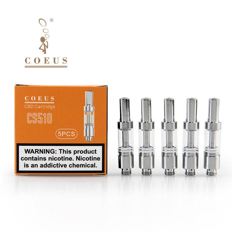 Атомайзер для КБД ecig заказной vape картридж упаковка керамическая катушка 0,5 мл 510 нить cs510 vape картридж