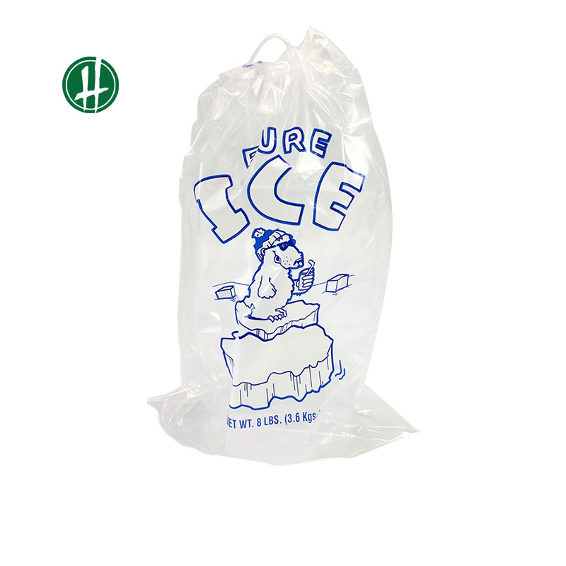 Biodegradable Устранимый полиэтиленовый пакет LDPE для кубика льда