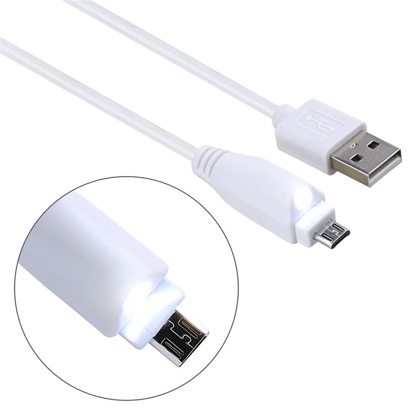 wholesale usb cable data transfer usb to micro 5pin with led for android phone charging data cable