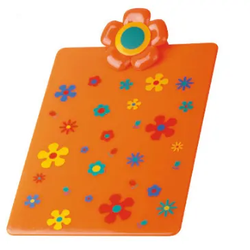 Colorful flower printed kids clipboard