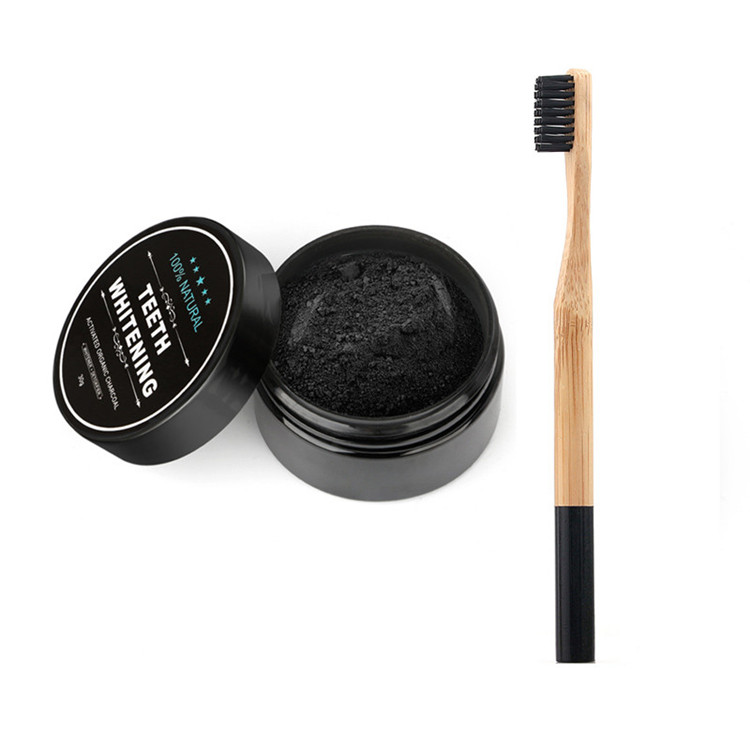private label 100% Natural power Activated Organic Charcoal teeth whitening with Customized Packing and Logo