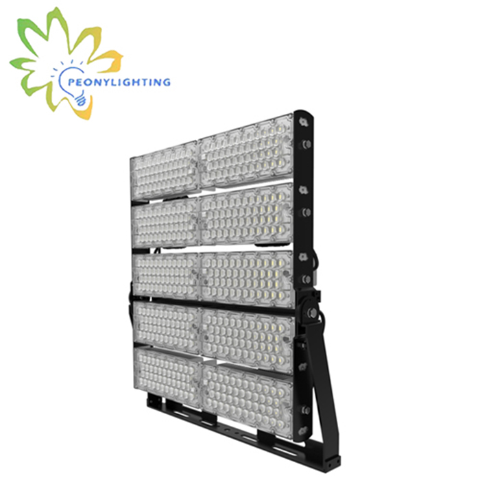 5- 8years warranty 5050SMD 160LM/W adjustable led stadium sports flood light 1200W high mast light