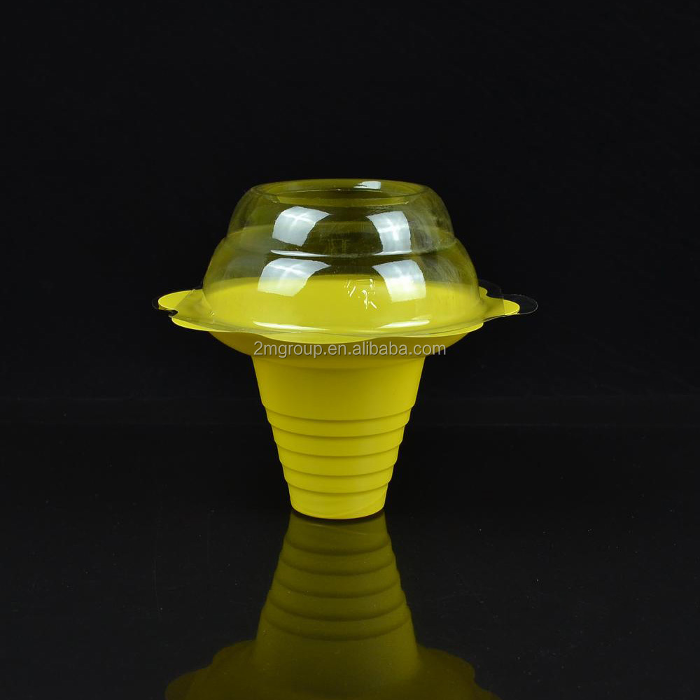 Multicolor flower plastic cone ice cream cup / shaved ice cup