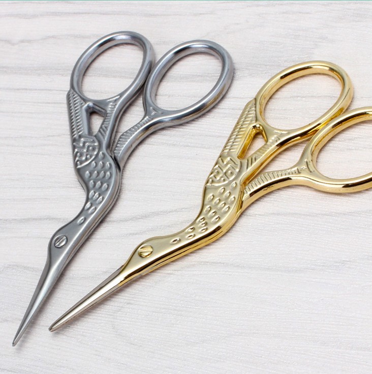 Fashion retro creative Stainless steel sewing scissors tailor scissors