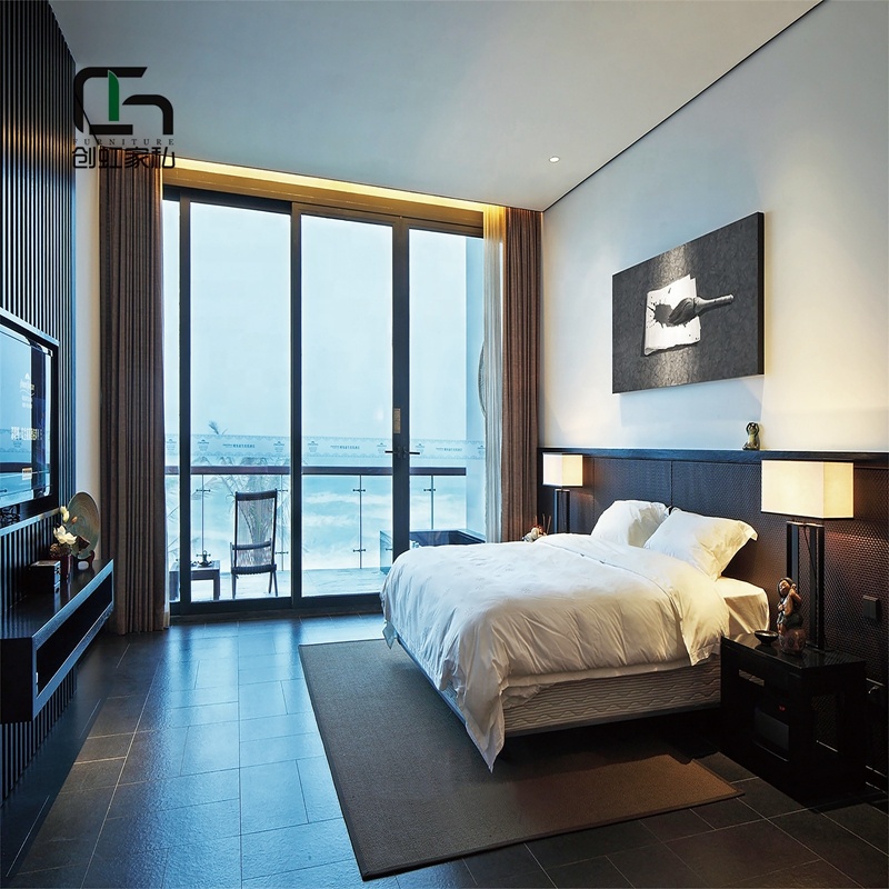 Топ класс Деревянный Hilton Hotel набор мебели для гостей