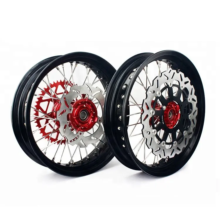 Custom Alloy Motorcycle Wheels Aluminum Supermoto Wheels