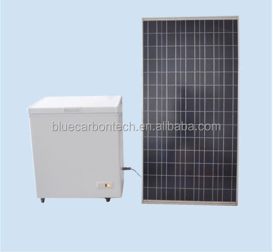 high quality dc and AC power solar freezer
