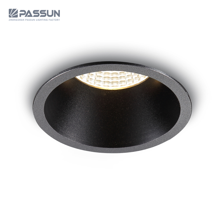 Recessed install black antiglare COB led spot light 5w, 9w, 12w