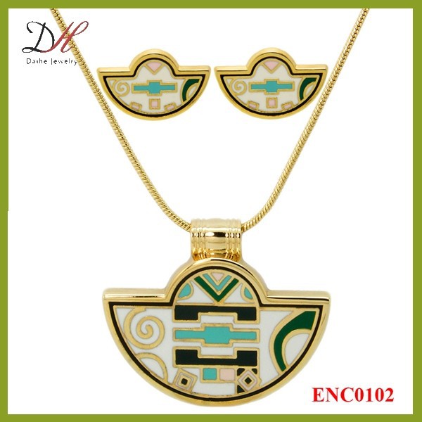 Daihe ENC0102 2015 оптовая продажа custome женщины комплект ювелирных изделий, ожерелье комплект ювелирных изделий