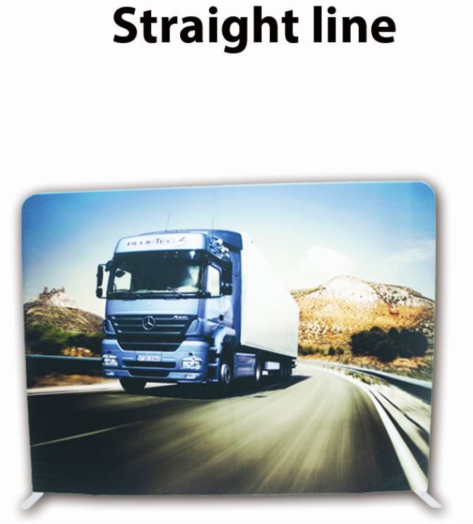 STRAIGHT LINE backdrop wall BANNER