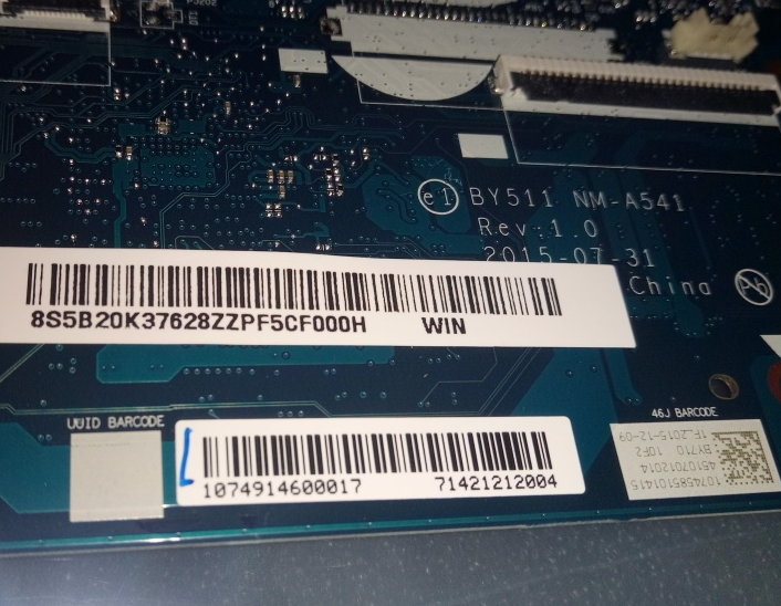 5B20K37628 материнская плата для IdeaPad Y700-17ISK SYSTEMBOARDS WIN I7-6700H 4G