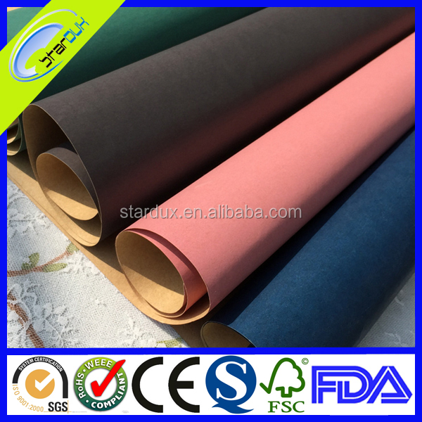 Kraft Material Customized Flower Wrapping Paper with Low Cost