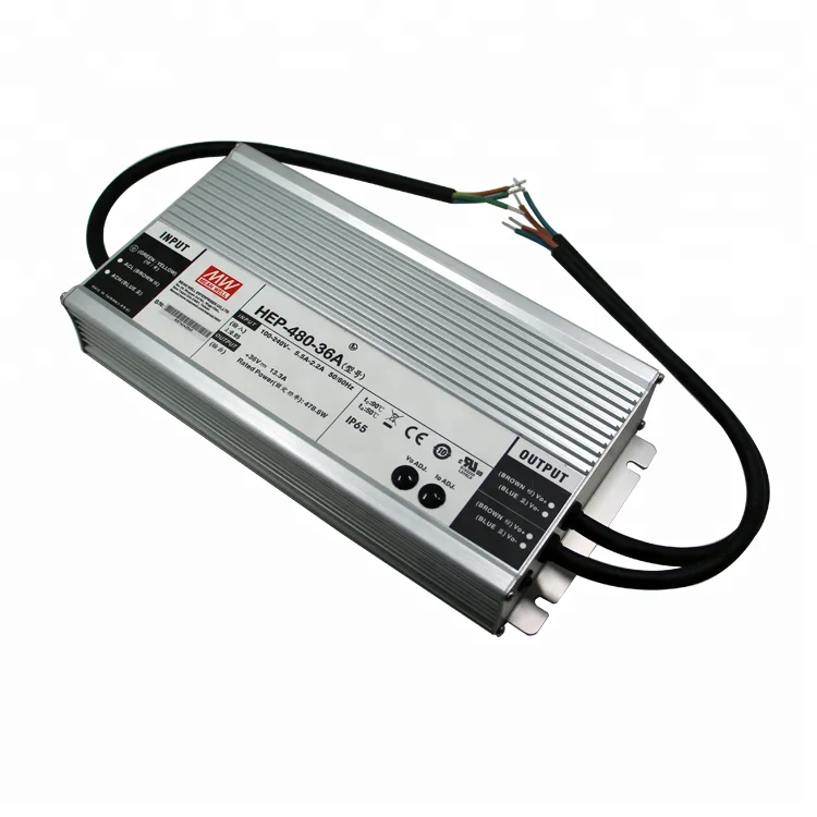 MEAN WELL HEP-480-24A 480 Вт 24В 20А источник питания водонепроницаемый светодиодный драйвер