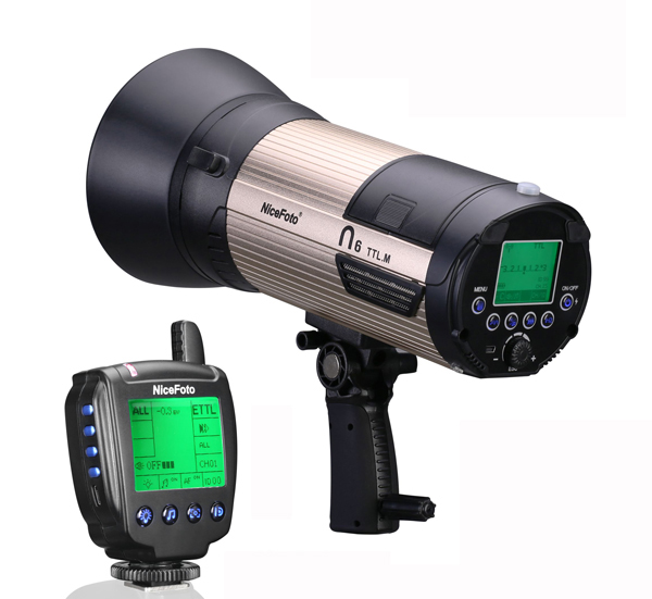 Вспышка n6 TT L.M NiceFoto 600ws TTL на батарейках HSS 1/8000s для Nikon и Canon, беспроводное фотооборудование