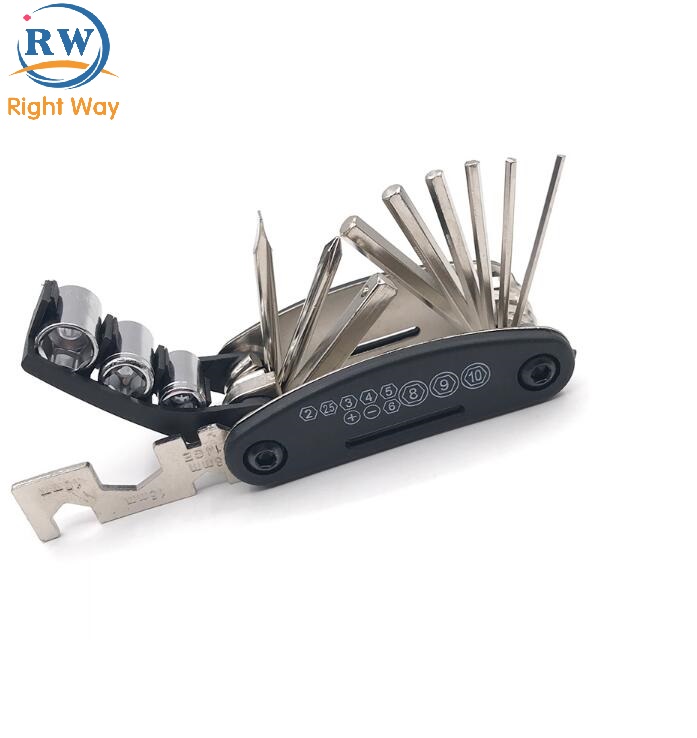 16 in 1 Multi Bicycle Repair Tools Bike Bicycle Repair Tool Kit For Sale