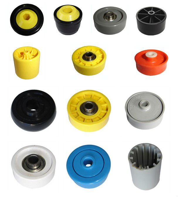JS HDPE Конвейерный роликовый подшипник, пластиковое колесо