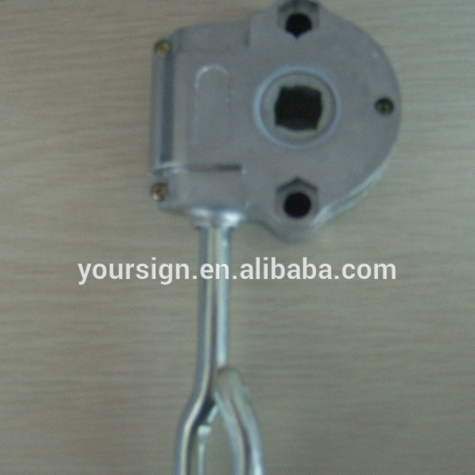 aluminum awning parts gear box and retractable awning