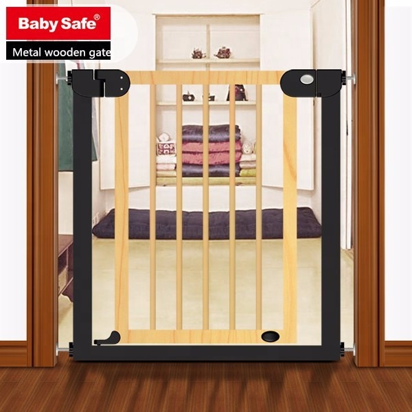 ODM OEM Babysafe Оригинальные металлические деревянные выдвижные Детские Безопасные ворота