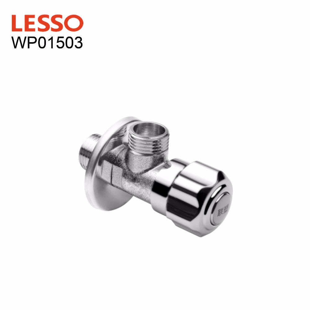 WP01503 LESSO угловой клапан с хромированным покрытием для ванной и кухни