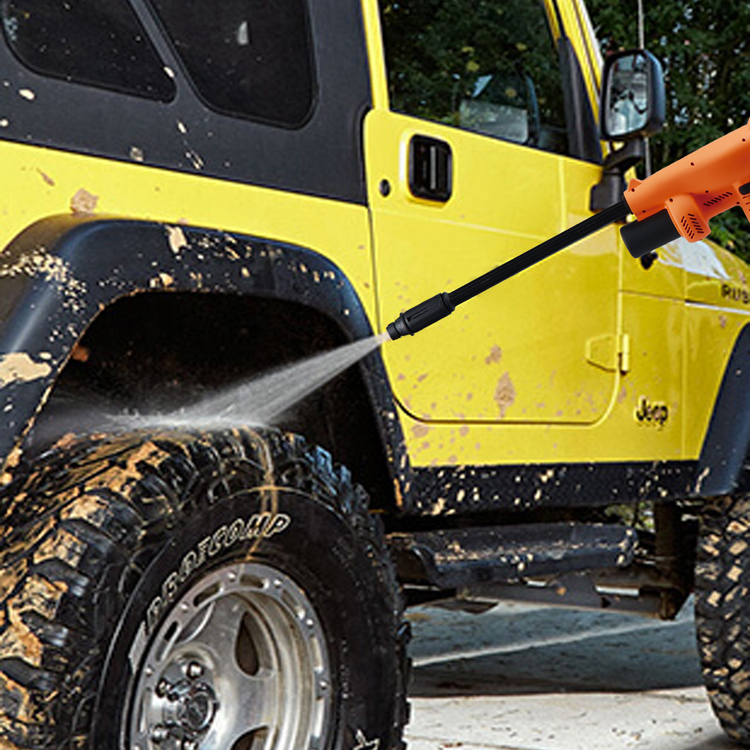 Portable 12V Car Washer Gun Cordless Pressure Cleaner Rechargeable Car Care Washing Machine Electric Vacuum Cleaning Device