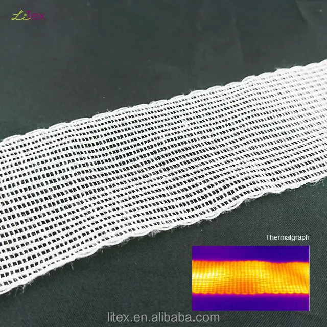 5V Powered Flexible Heating Metal Mesh Fabric For Clothing