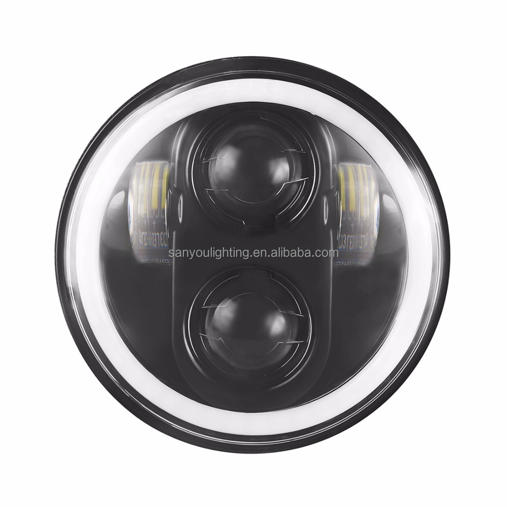 Новейшая 5,75 дюймовая светодиодная фара RGB для мотоцикла Daymaker для Harley с управлением через приложение