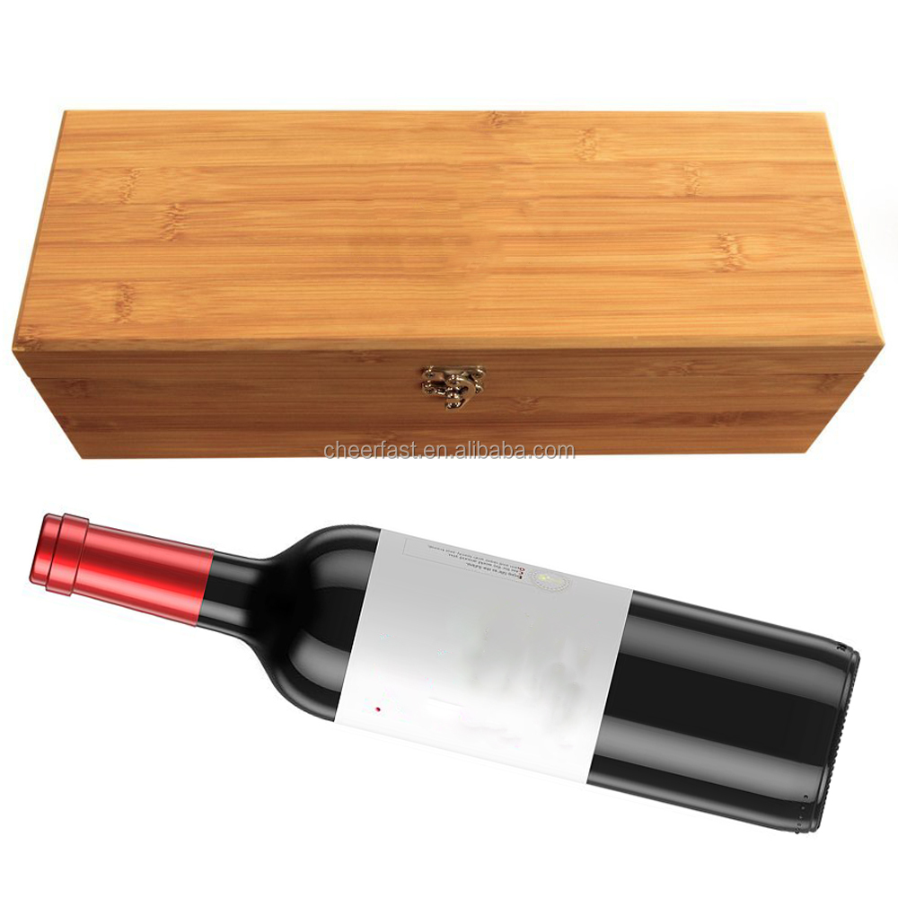 Christmas best gifts bamboo wine wood box packaging