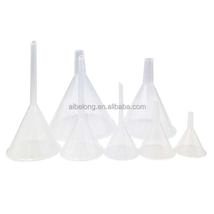 IBLEONG excellent performance different sizes transparent laboratory plastic funnel 50 60 75 90 120 150mm