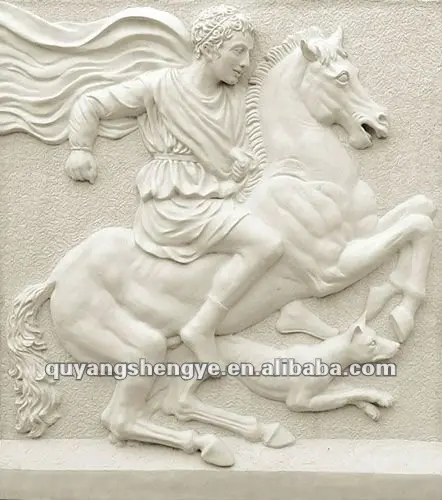 Каменная итальянская лошадь relivo скульптура