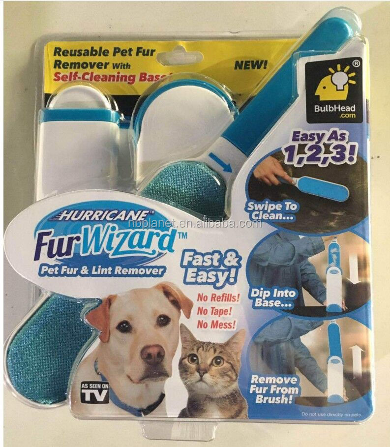 Портативный текстильной Pet щетка для волос remover