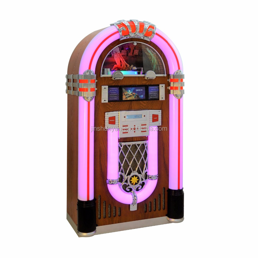 JSY-12A-01H Популярные стоя Jukebox CD Mp3 плеер, USB/SD карты вставьте
