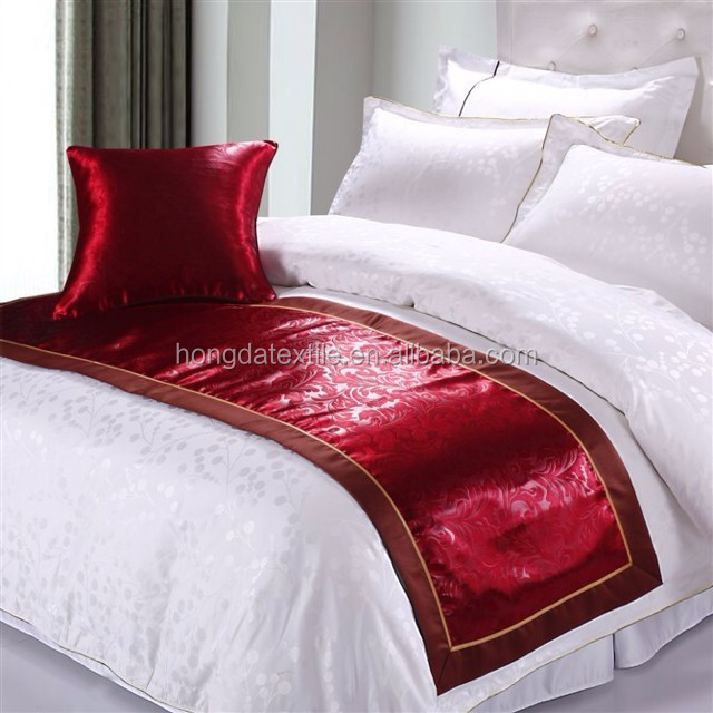 100%polyester Jacquard Hotel Bed Runners ,bed throw