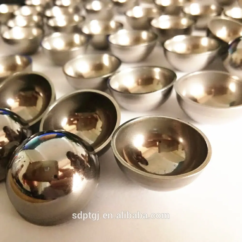 High polished AISI304 hollow hemisphere for food processing
