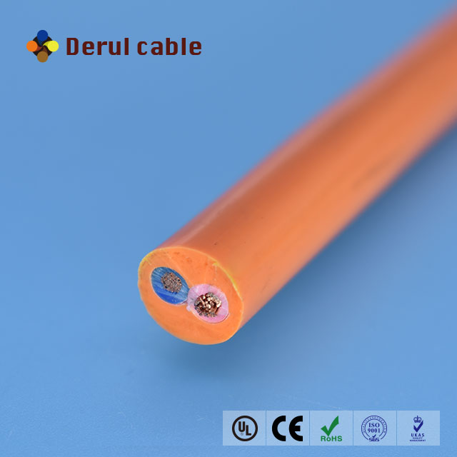 2 cores PUR jacket flexible cable robot cable customized for power offer